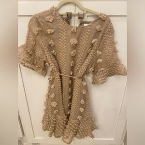 mini ruffled textured dress NTW